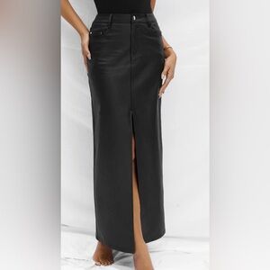 Chic Black Maxi Skirt for Women